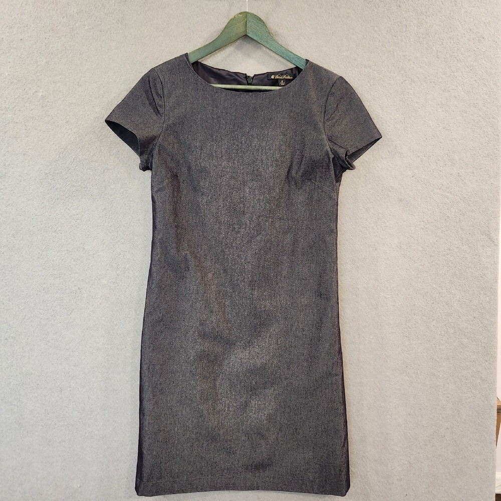 Brooks Brothers Shift Dress Womens 8 Cap Sleeve Lined Quality - Picture 3 of 8